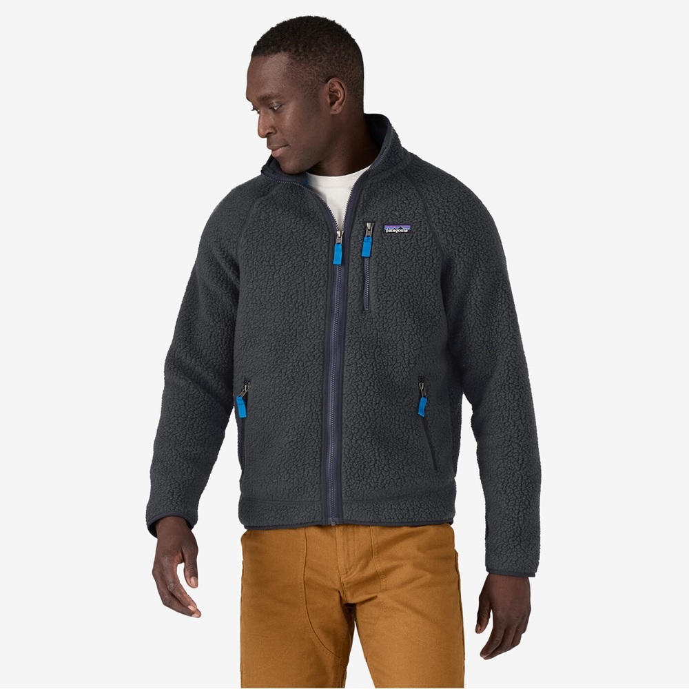 New‎ Patagonia Men's Retro Pile Fleece Jacket pitch blue